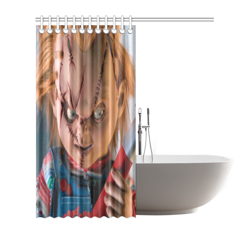 Polyester Waterproof Chucky El Muñeco Diabolico Bath Shower Curtain 66