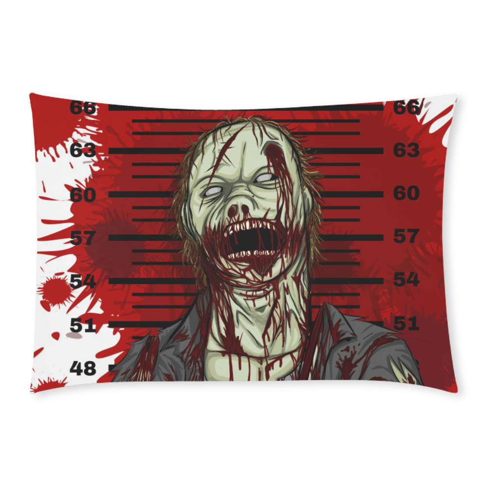 New Arrival Custom Rectangle Pillow Case Zombie Pillow Cover 20x30 Inch